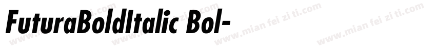 FuturaBoldItalic Bol字体转换